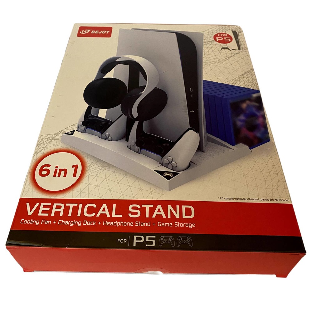 Vertical Stand with Cooling Fan for PS5 Console -NEW-